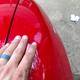 Damage is white spot at tip of finger